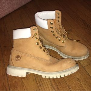 SALE!! White Accent Timberlands